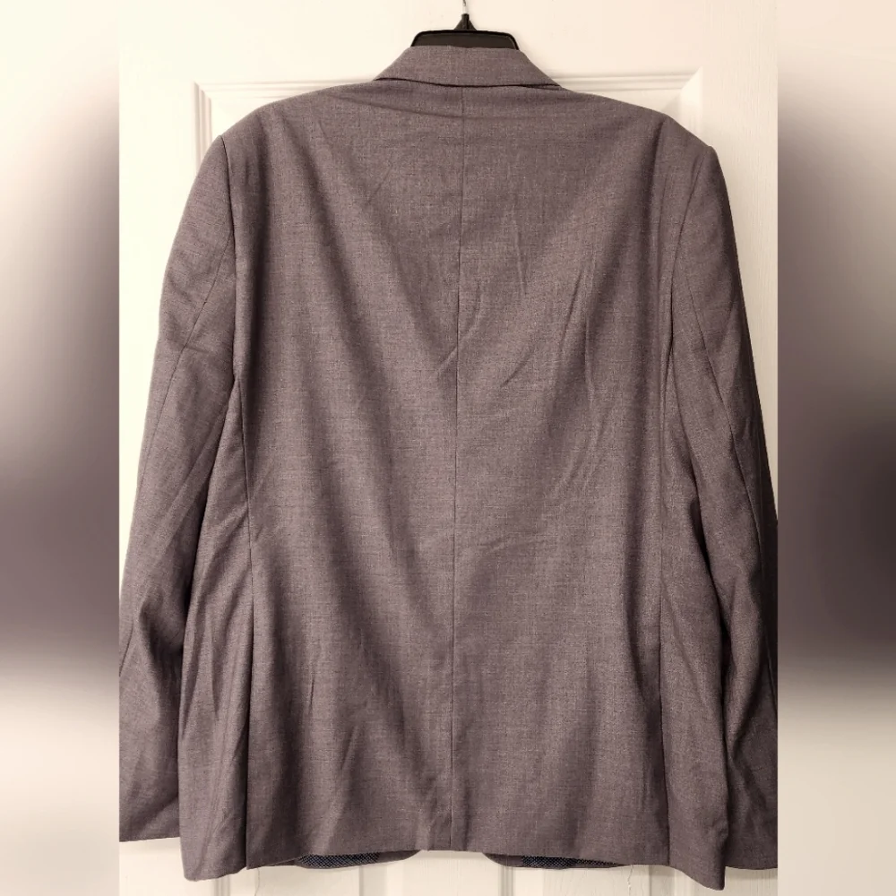 SOUL OF LONDON Two button Notch lapel Men's Slim fit  Blazer In Gray Sz 46R